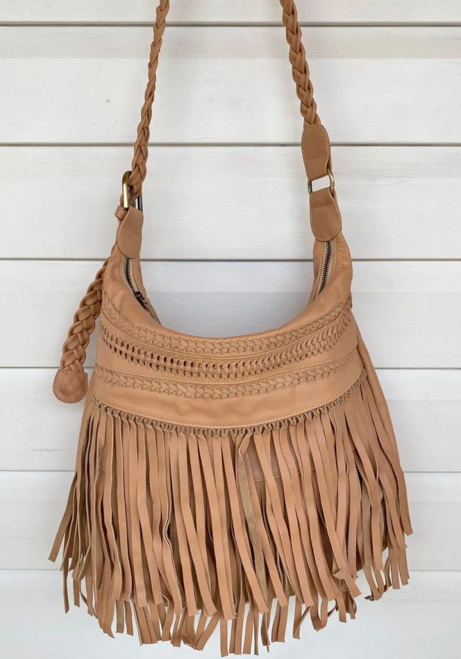 Accessories Cabo Gypsy Bags | Jessie Slouch Bag Nude