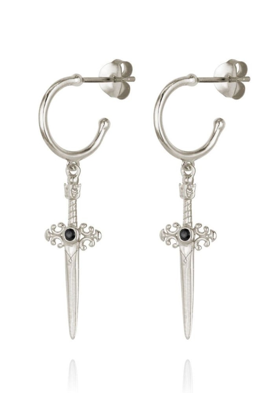 Accessories Temple of the Sun Silver Jewels | Themis Earrings Silver