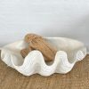 Homewares LaVida Trading | Xlarge Resin Clam Shell Bowl