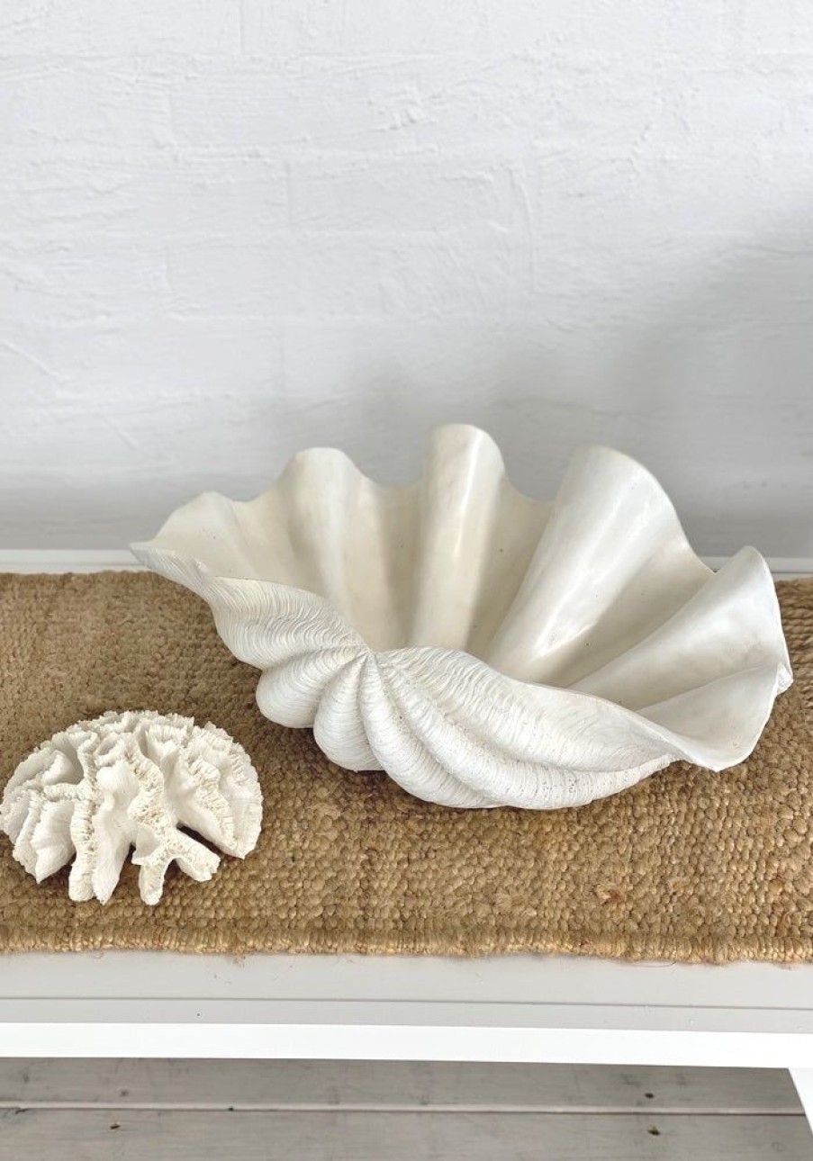 Homewares LaVida Trading | Xlarge Resin Clam Shell Bowl