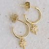 Accessories Sun Soul Jewels Gold Jewels | Golden Palm Earrings