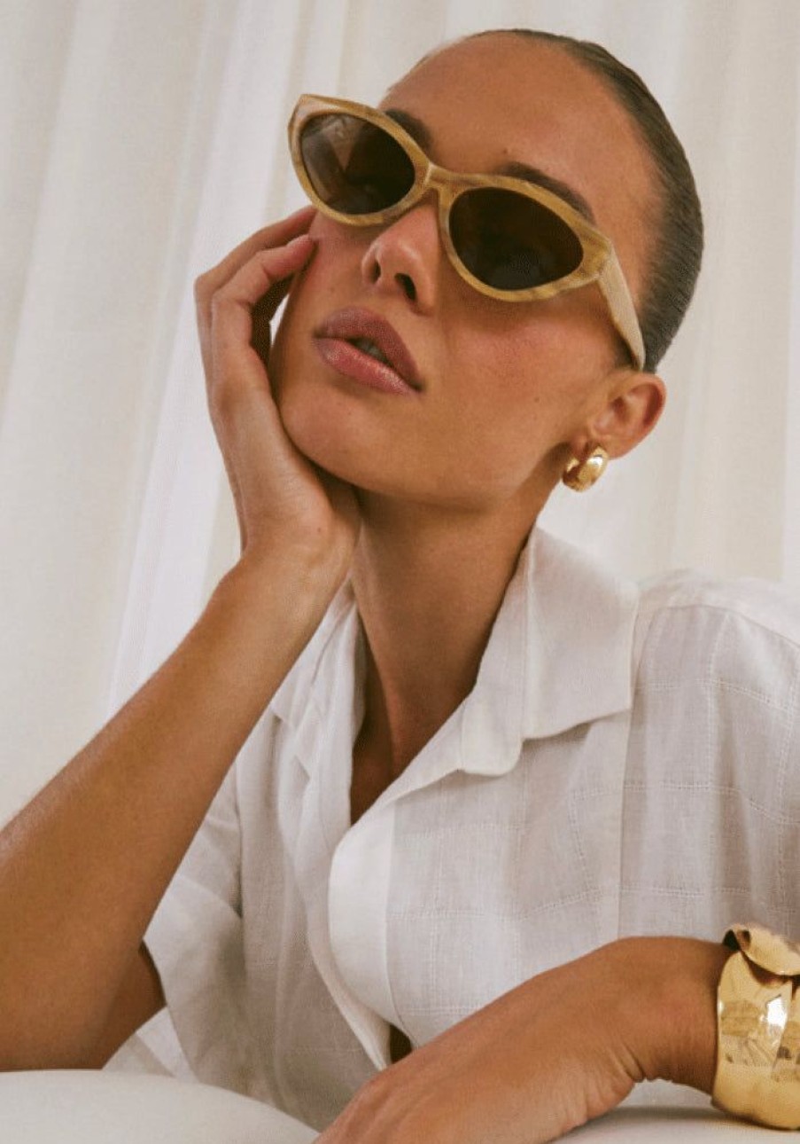 Accessories Banbe Eyewear Sunglasses | The Lila- Blonde Swirl