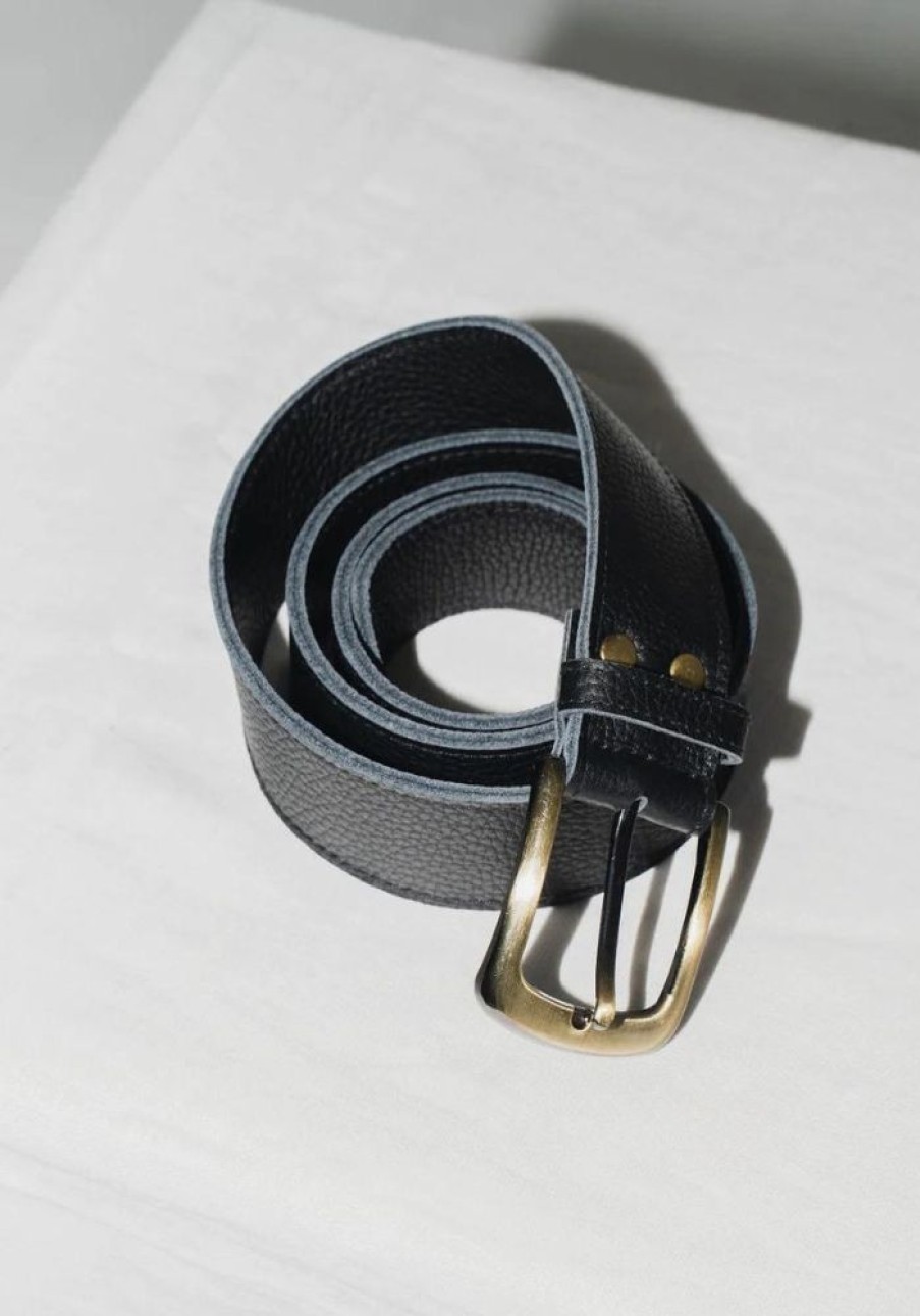 Accessories Hobo and Hatch Belts | Classic Belt- Textured Noir