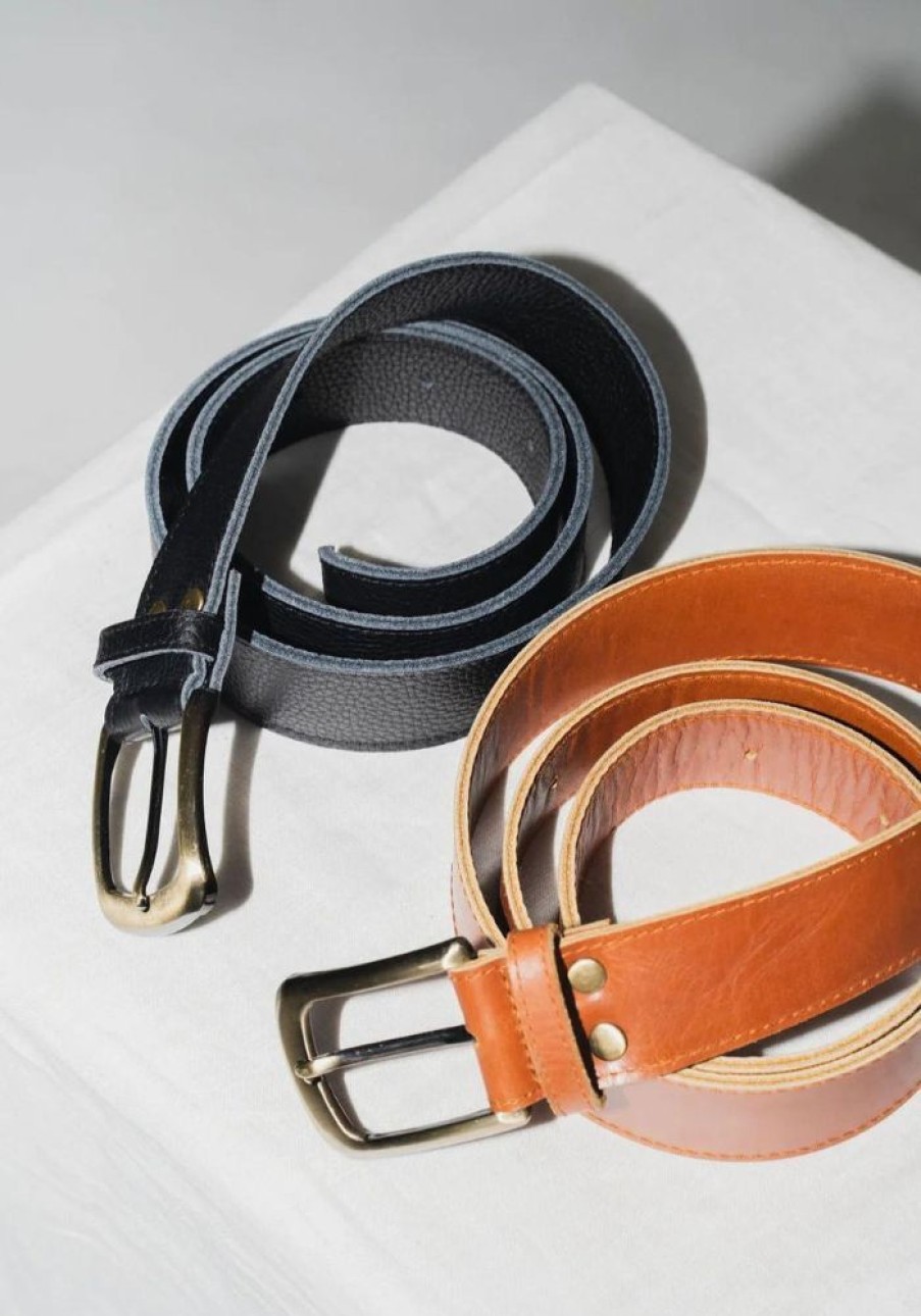 Accessories Hobo and Hatch Belts | Classic Belt- Textured Noir