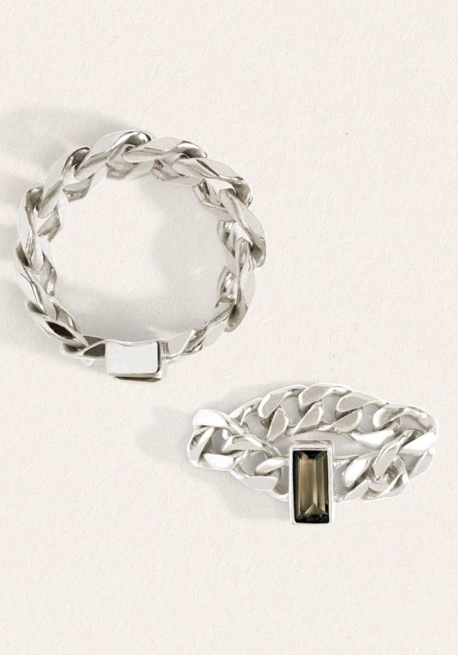 Accessories Temple of the Sun Silver Jewels | Tigris Chain Ring Silver