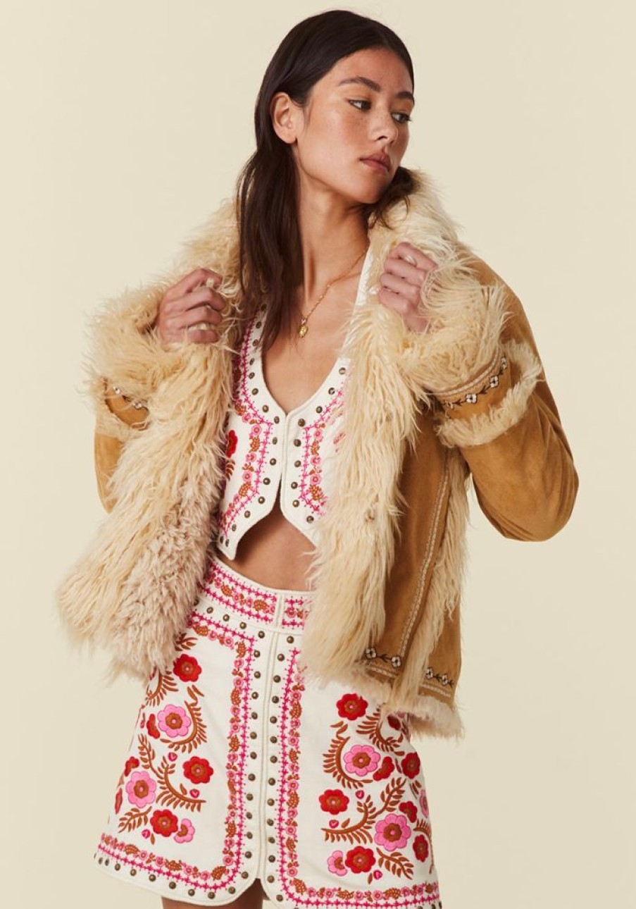 Fashion Spell Tops | Joplin Cropped Jacket- Hazelnut