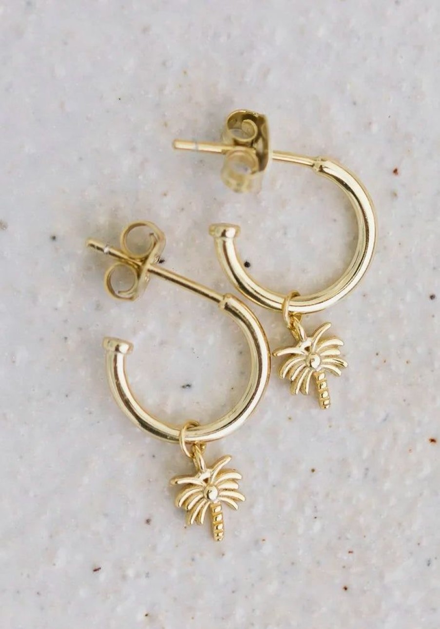 Accessories Sun Soul Jewels Earrings | Golden Palm Earrings