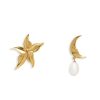 Accessories ALEMAIS Gold Jewels | Hero Star & Moon Earring