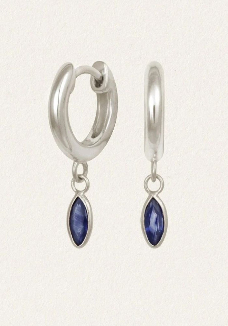 Accessories Temple of the Sun Earrings | Alessandra Earrings Sapphire- Silver