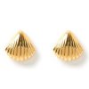 Accessories Arms Of Eve Gold Jewels | Pearla Gold Shell Earrings