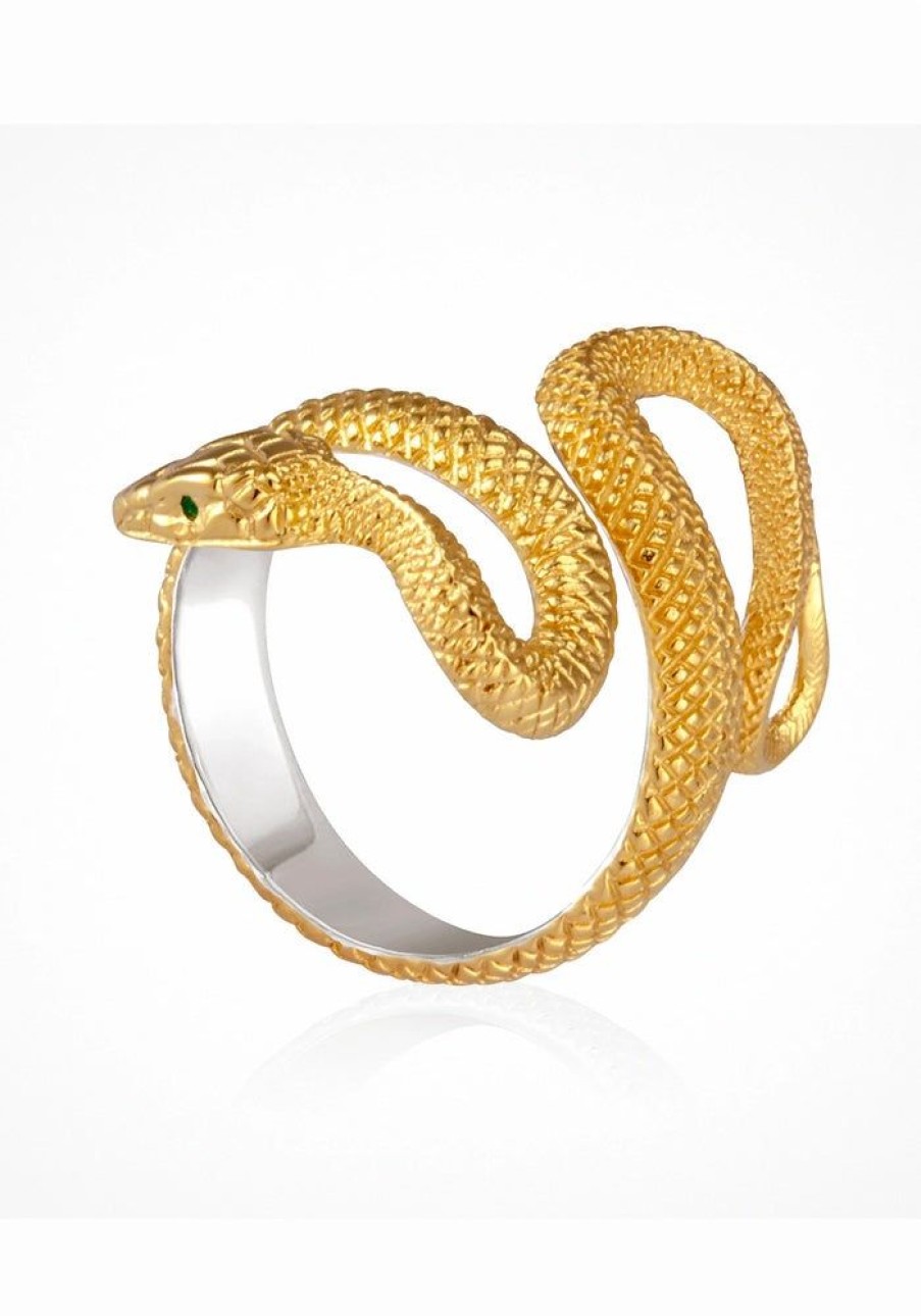 Accessories Temple of the Sun Gold Jewels | Serpent Ring Gold