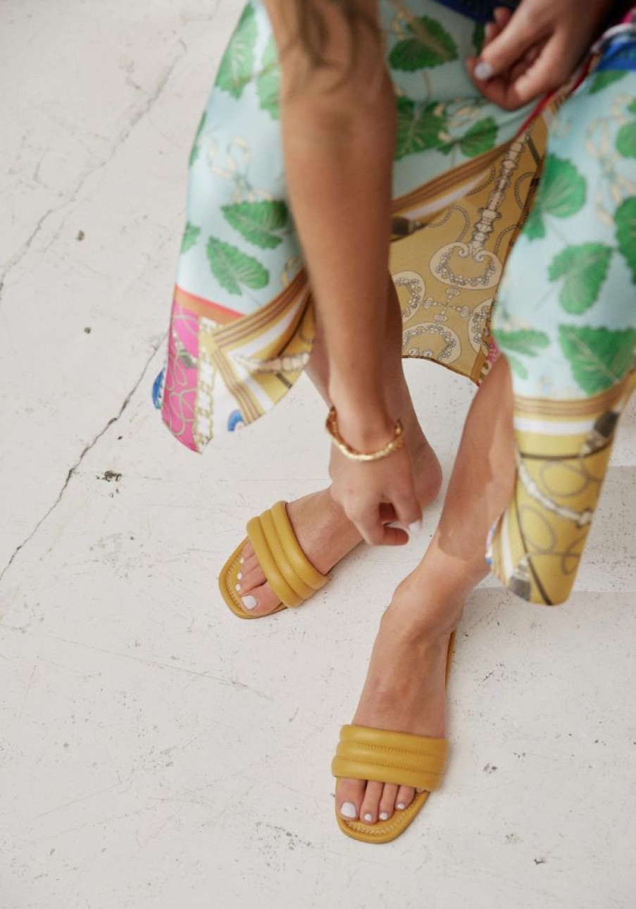 Accessories DOF Sandals & Slides | Savanna Slide- Golden