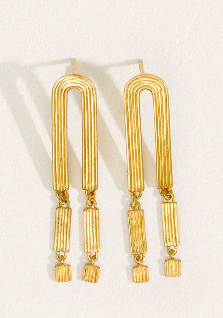 Accessories Temple of the Sun Gold Jewels | Renata Arch Earrings - Gold