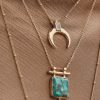 Accessories Tonimay Gold Jewels | Etheria Copper Turquoise Necklace - Gold