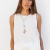 Fashion Cabo Tops | St.Barts Tank - Coconut