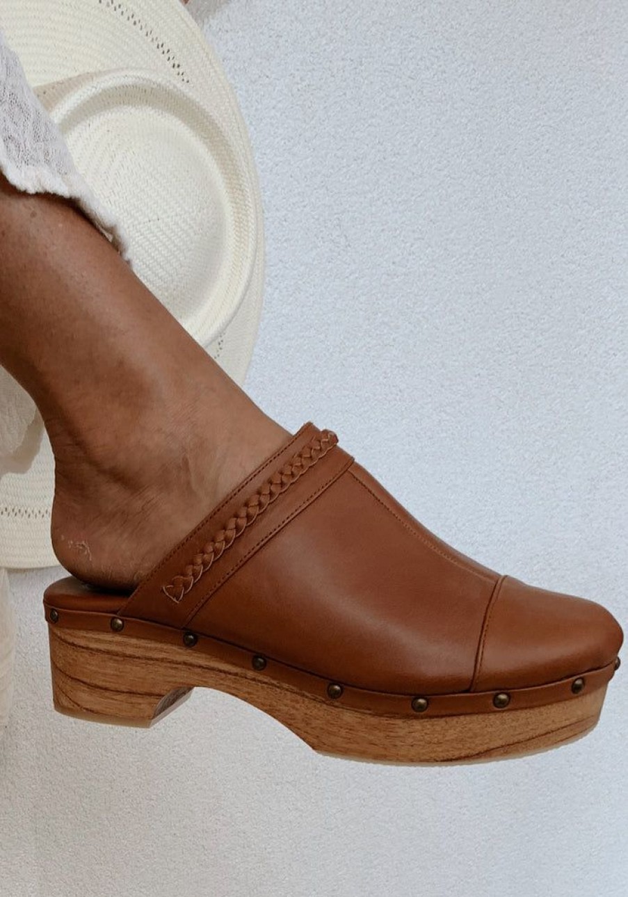 Accessories Cabo Gypsy Heels | Malibu Clogs - Whiskey