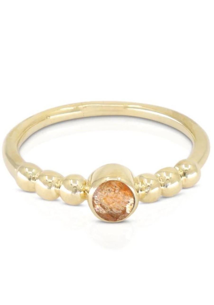 Accessories Tonimay Rings | Bella Sunstone Gold Stacker Ring