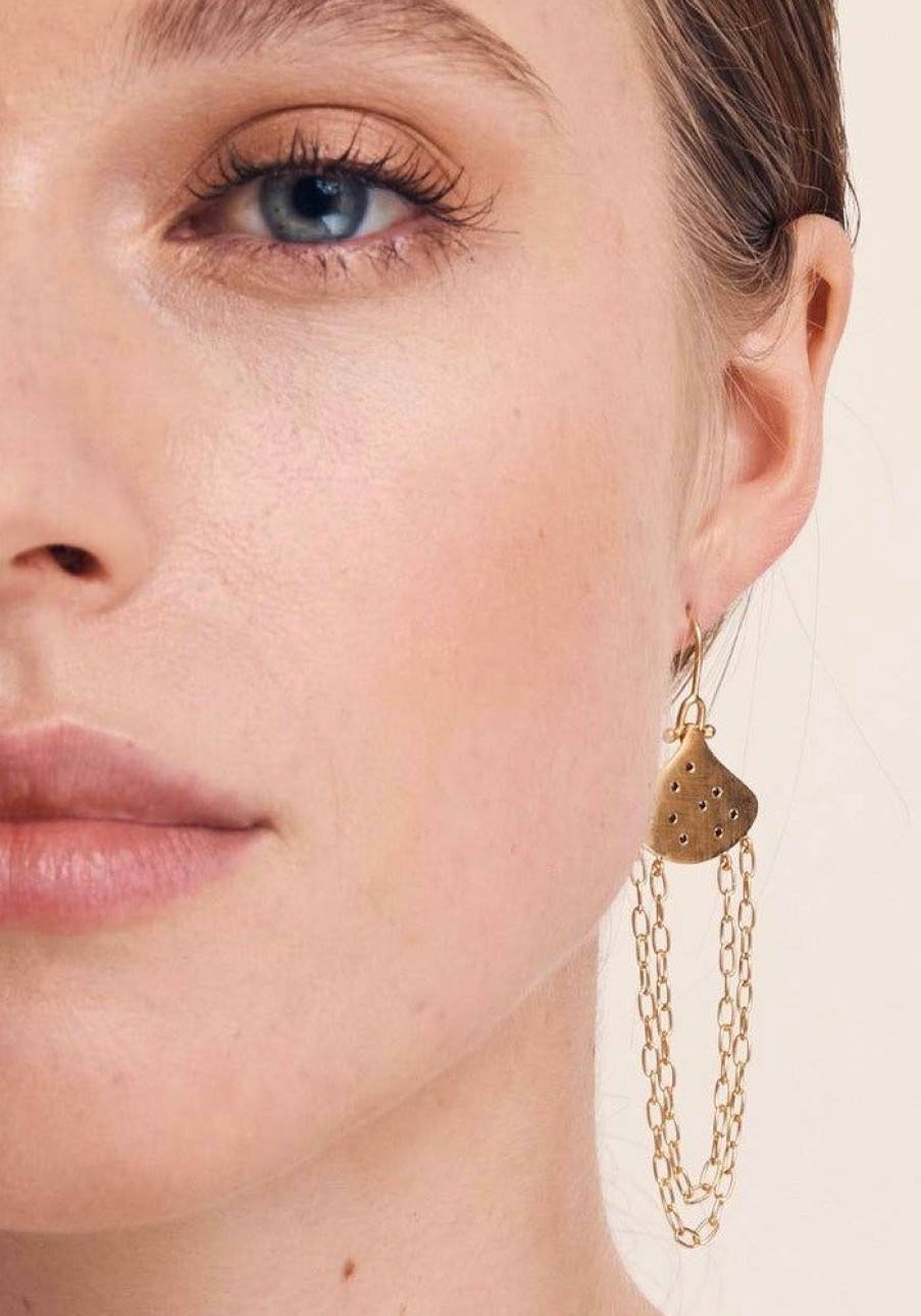 Accessories Temple of the Sun Gold Jewels | Willa Earrings