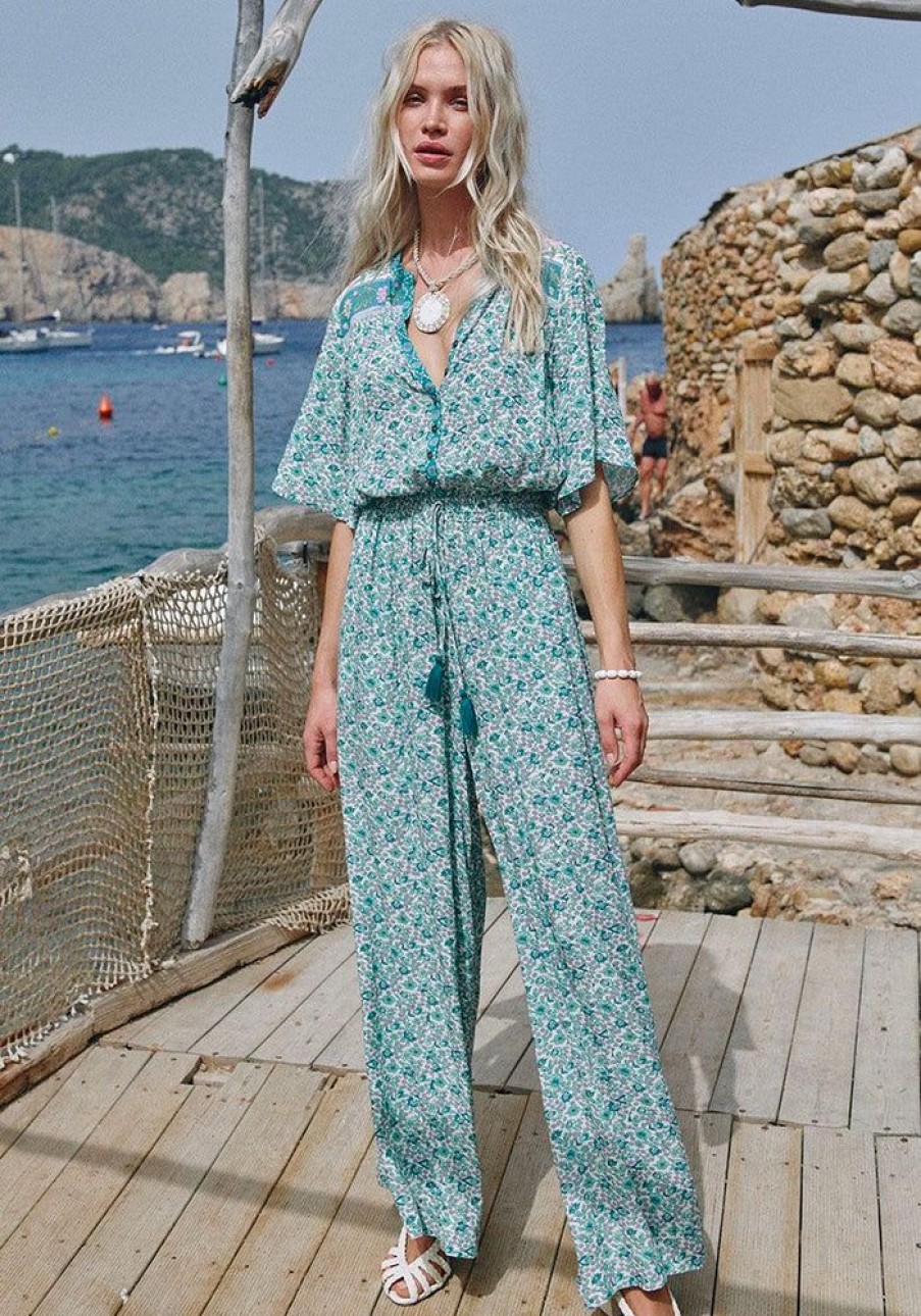 Fashion Spell Playsuits | Sienna Jumpsuit- Jade