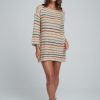 Fashion Lilya Knits & Sweaters | Collectiva Stripe Knit Dress- Desert