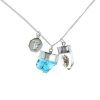 Accessories Tiger Frame Necklaces | Tiger Frame Silver Apatite/Diamond Charm Necklace