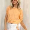 Fashion Cabo Gypsy Tops | Olivia Blouse - Papaya