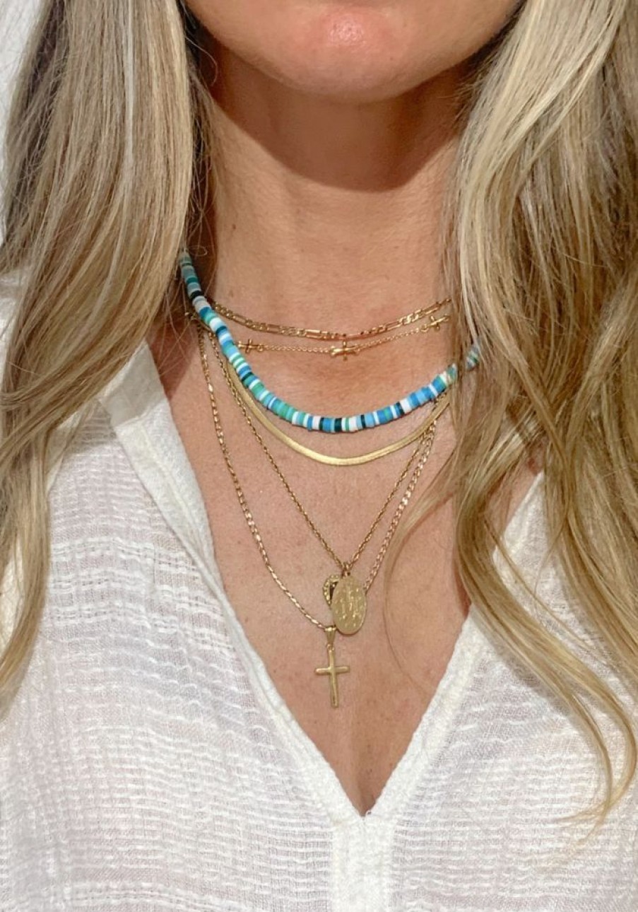 Accessories Cabo Gypsy Necklaces | Baku Choker - Turquoise