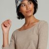 Accessories Lilya Hats + Scarves | Linen Hat - Navy Sand Check