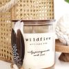 Homewares WILDFIRE CANDLES | Leather & Sandalwood Soy Candle