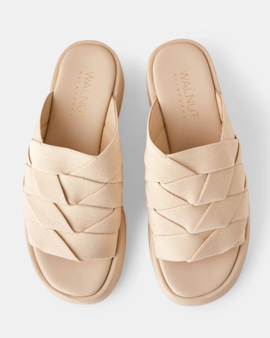 Accessories Walnut Footwear Sandals & Slides | Frank Slide- Cream