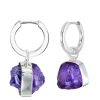 Accessories Tiger Frame Silver Jewels | Tiger Frame Silver Mini Rough Gem - Amethyst