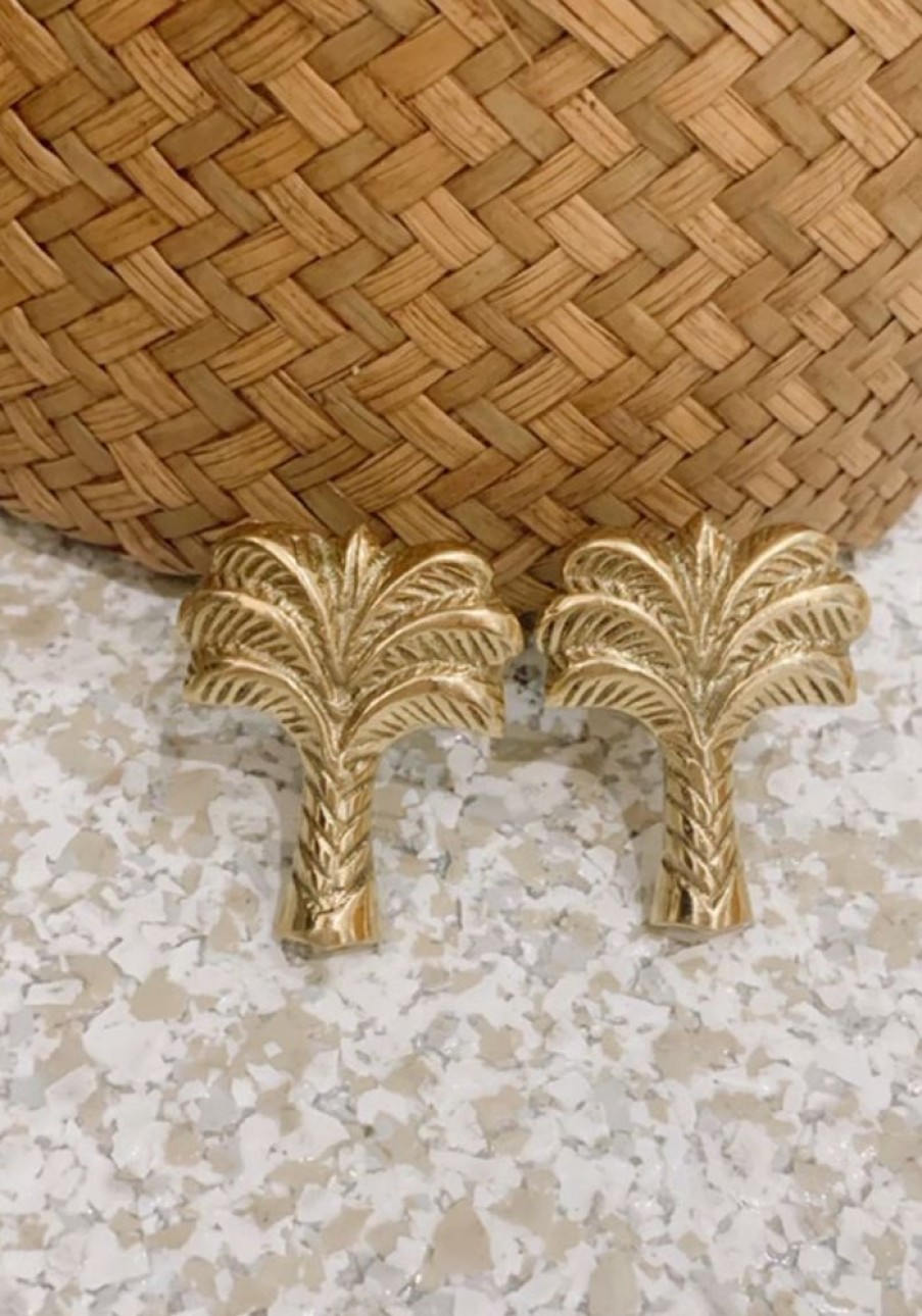 Accessories Cabo Gypsy Gold Jewels | Palm Tree Gold Door Knobs