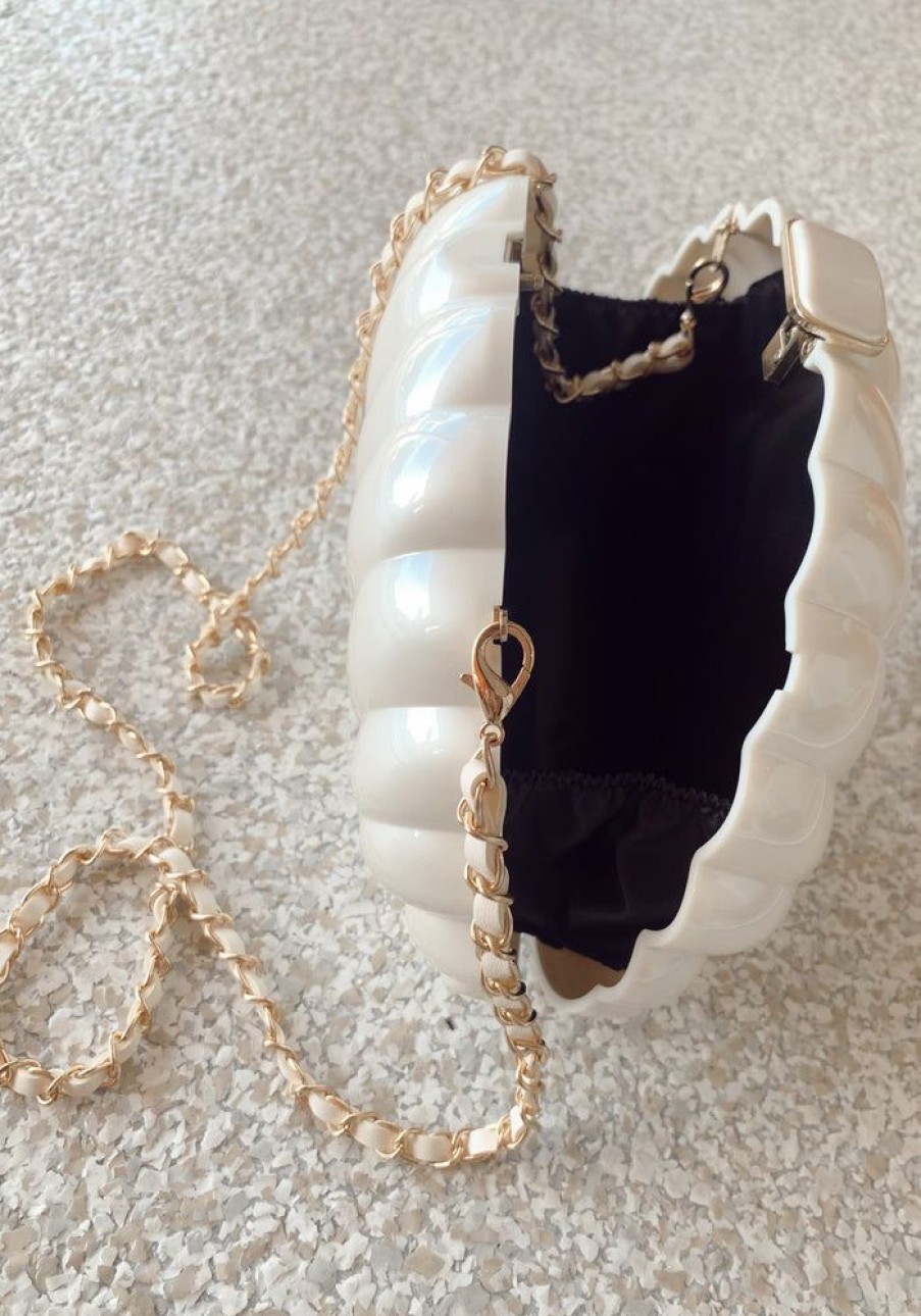 Accessories Cabo Gypsy Bags | Seychelles Shell White Bag