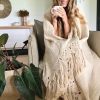 Homewares Cabo Gypsy | Benny'S Cotton Bed Throw Natural