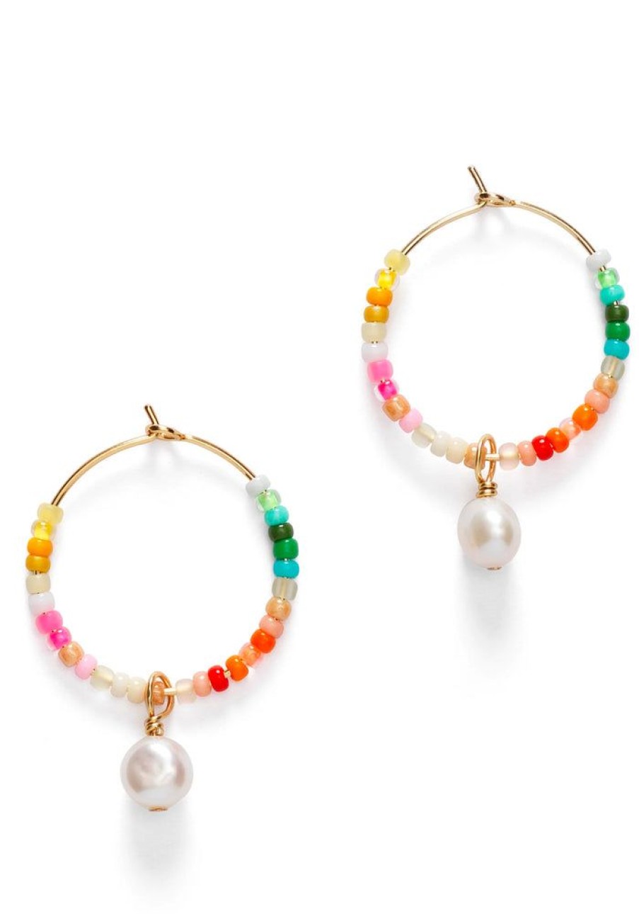 Accessories Anni Lu Earrings | Rainbow Nomad Hoop Earrings