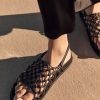 Accessories LA Tribe Sandals & Slides | Knotted Sandal - Black