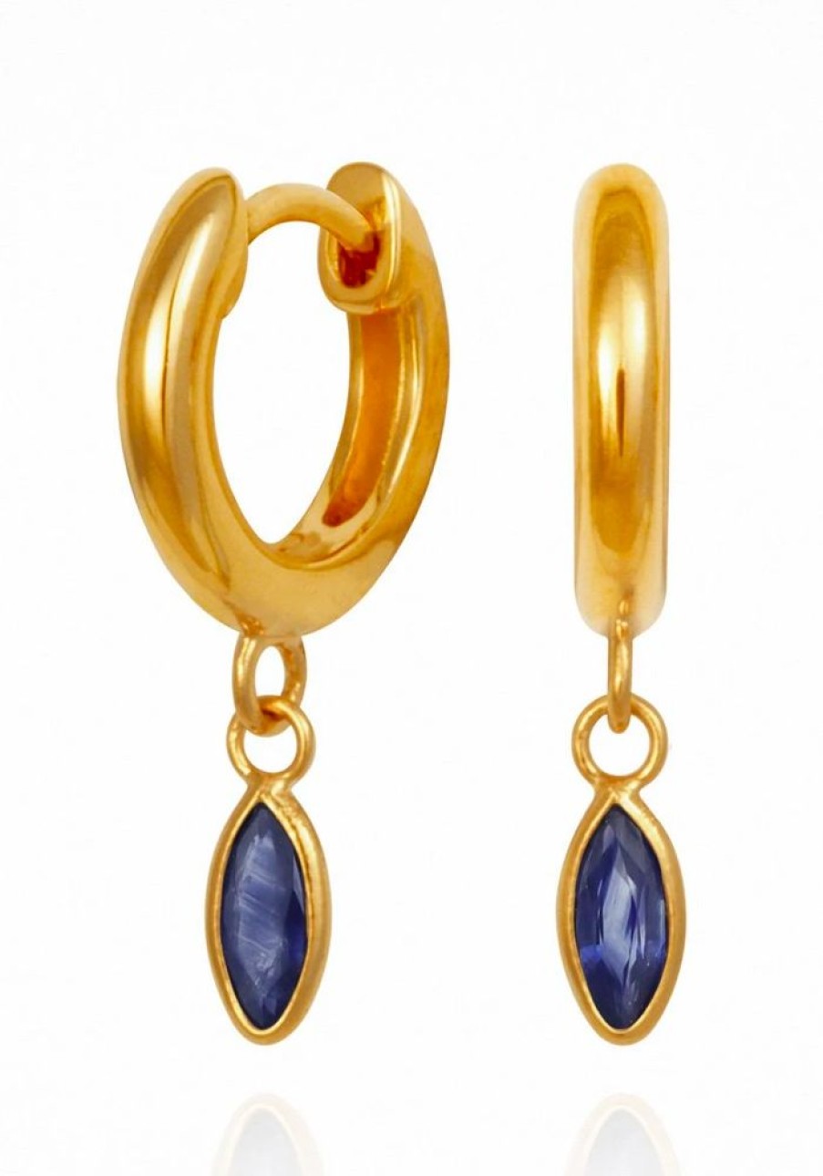 Accessories Temple of the Sun Earrings | Alessandra Sapphire Earrings