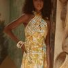 Fashion Girl and the Sun Party Dresses | Tahiti Mini- Paradise Print