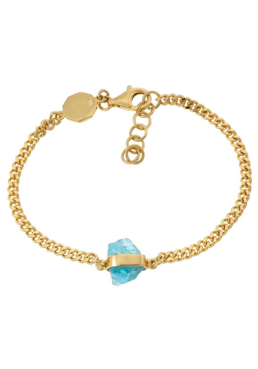 Accessories Tiger Frame Gold Jewels | Apatite Gem Chain Bracelet