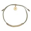 Accessories Tiger Frame Gold Jewels | Tiger Frame Simple Chain & Cord Gold Bracelet- Sage Green