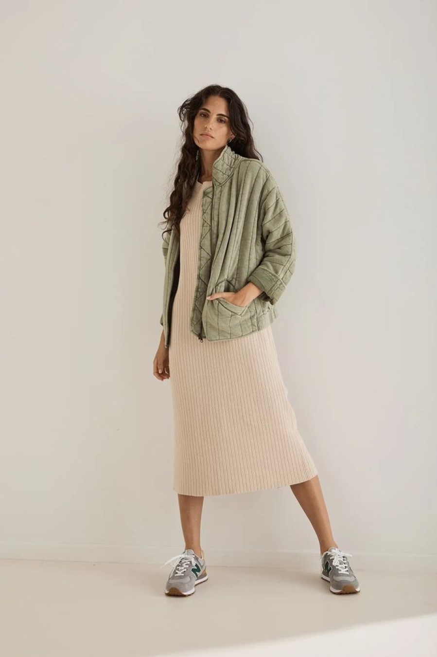 Fashion Arcaa Movement Tops | Tessa Jacket- Sage