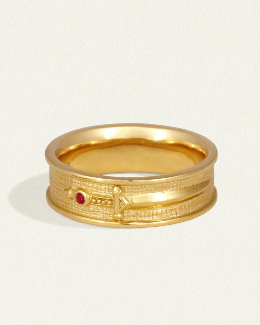 Accessories Temple of the Sun Gold Jewels | Valor Ring- Gold