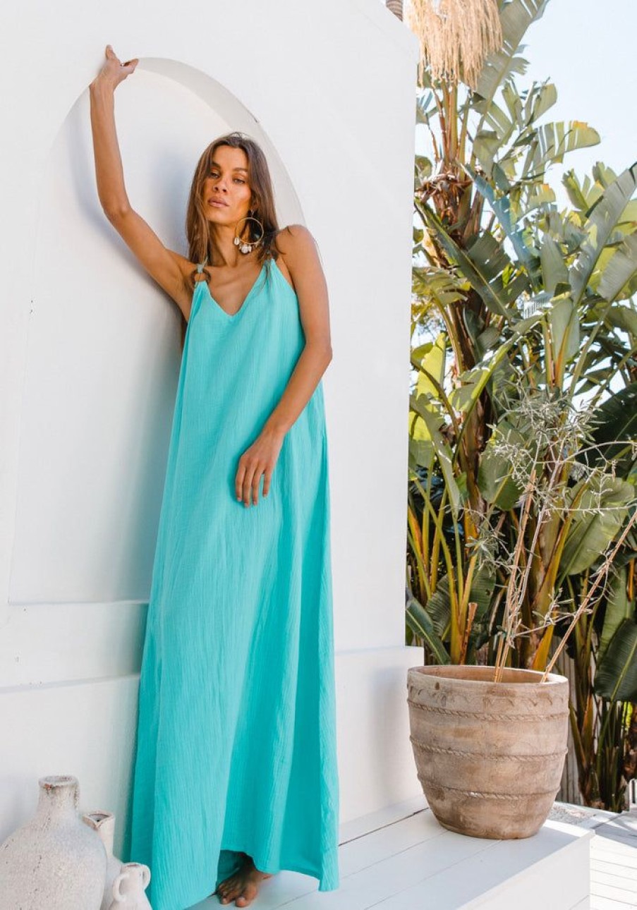 Fashion Cabo Maxi Dress | Sundrenched Maxi - Turquoise