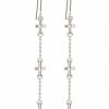 Accessories Temple of the Sun Silver Jewels | Cross Earrings - Silver