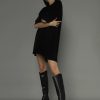 Accessories LA Tribe Boots & Sneakers | Simone Knee High Boots- Black