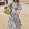 Fashion Spell Midi Dress | Impala Lily Handkerchief Dress - Iris