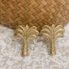 Homewares Cabo Gypsy | Palm Tree Gold Door Knobs