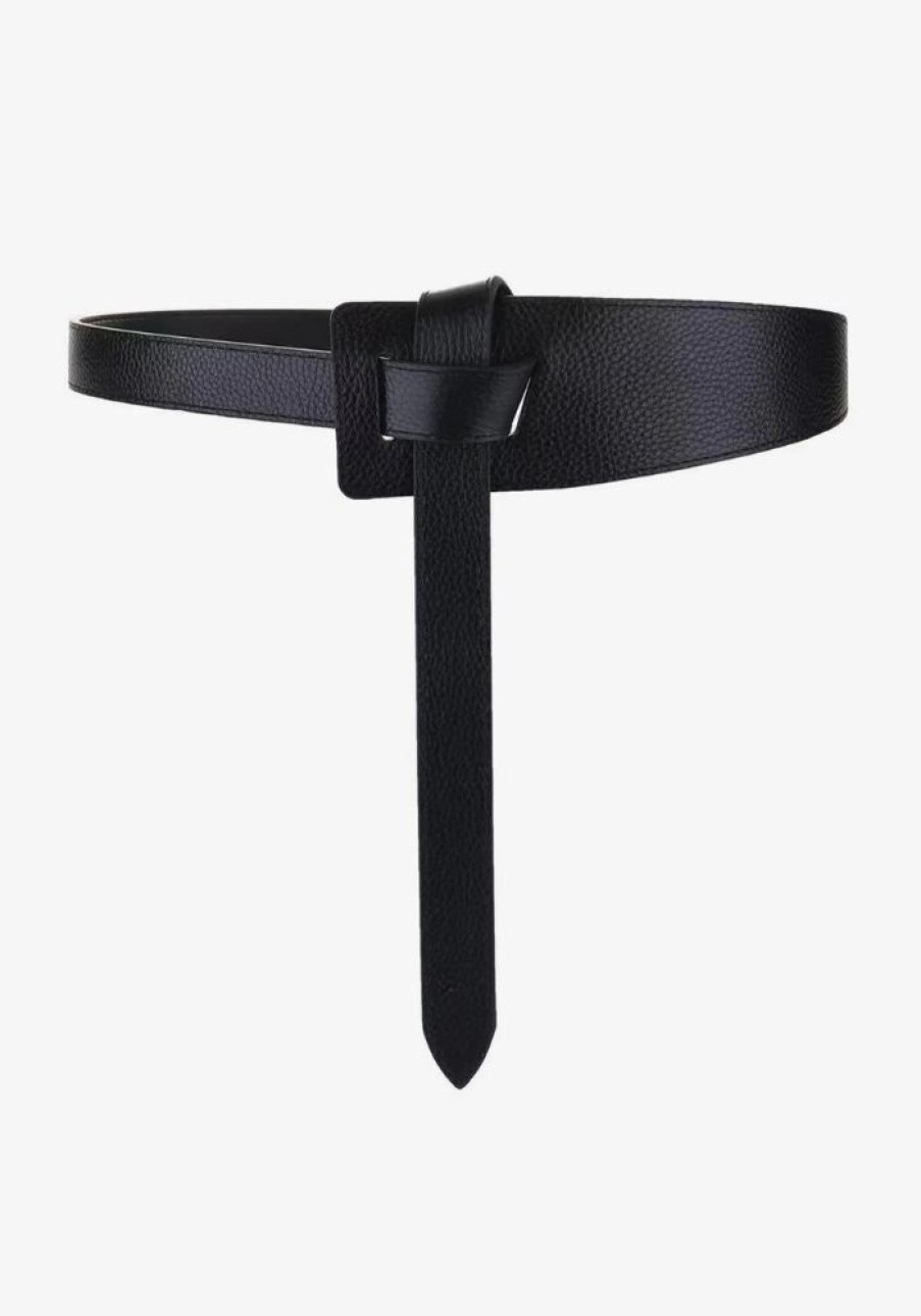 Accessories Morrison Belts | Katya Leather Belt - Black