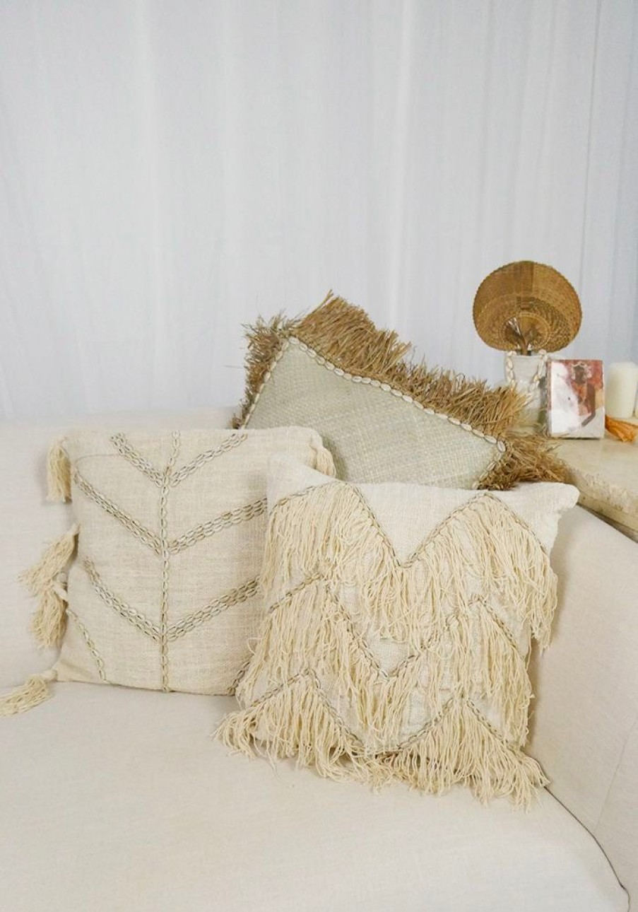 Homewares Cabo Gypsy | Shell & Tassel Cushion Covers - 2 Styles