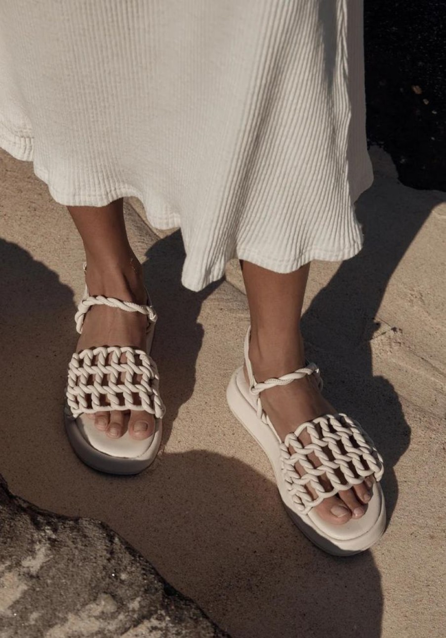 Accessories LA Tribe Sandals & Slides | Loop Sandal- Cream